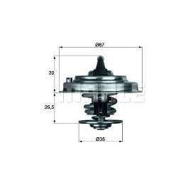MAHLE TX3087D Termostat (87c) A4-A6-Passat 2.5 Tdi 96-> Vag  ####
